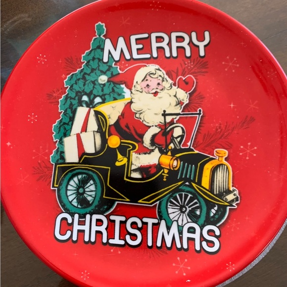 Mr. Christmas Vintage Inspired Plates set of 4 - Picture 4 of 10